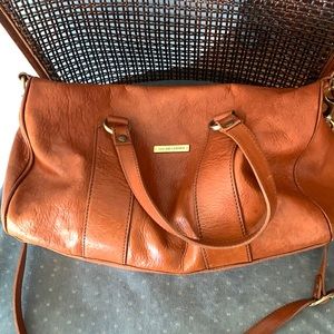 Cognac Tuscan Leather handbag in great condition.  Cross strap and handles.
